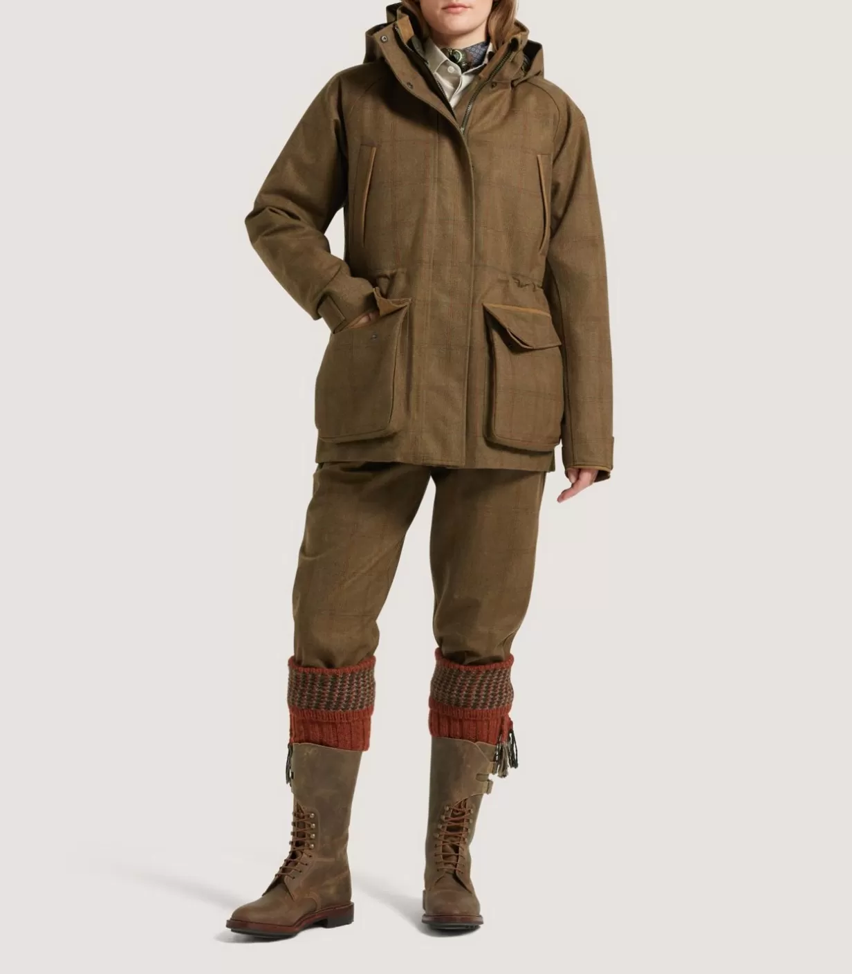 Field Coats*Purdey Women'S Technical Tweed Lancashire Field Coat