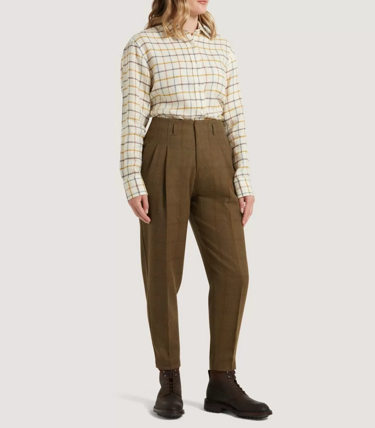 Breeks & Trousers*Purdey Women'S Technical Tweed Two Pleat Sporting Trouser In Lomond